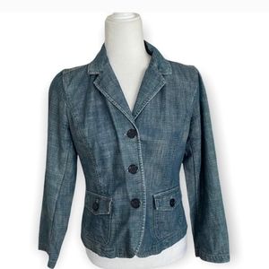 Talbot's Women's Denim Tailored Jacket SZ 6P